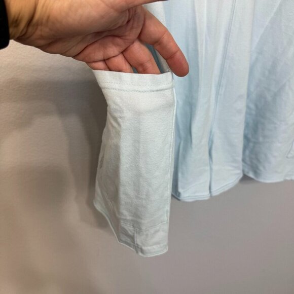 Free People Hot Shot Women's Tee Romper Relaxed Fit Short Sleeve Light Blue Sz S - Picture 6 of 11